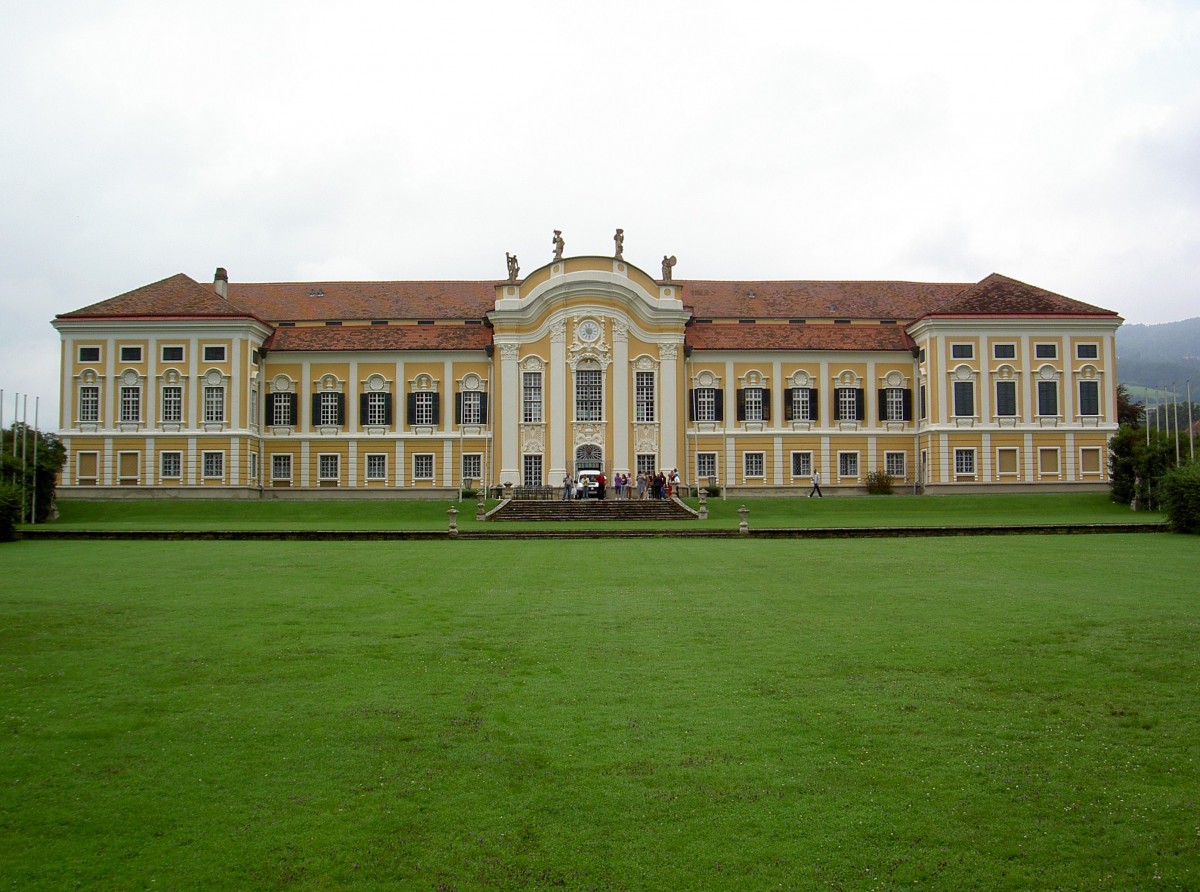Stubenberg, Schloss Schielleiten, erbaut von 1720 bis 1730 von Reichsgraf Wurmbrand Stuppach, heute Bundessportschule (29.07.2014) 