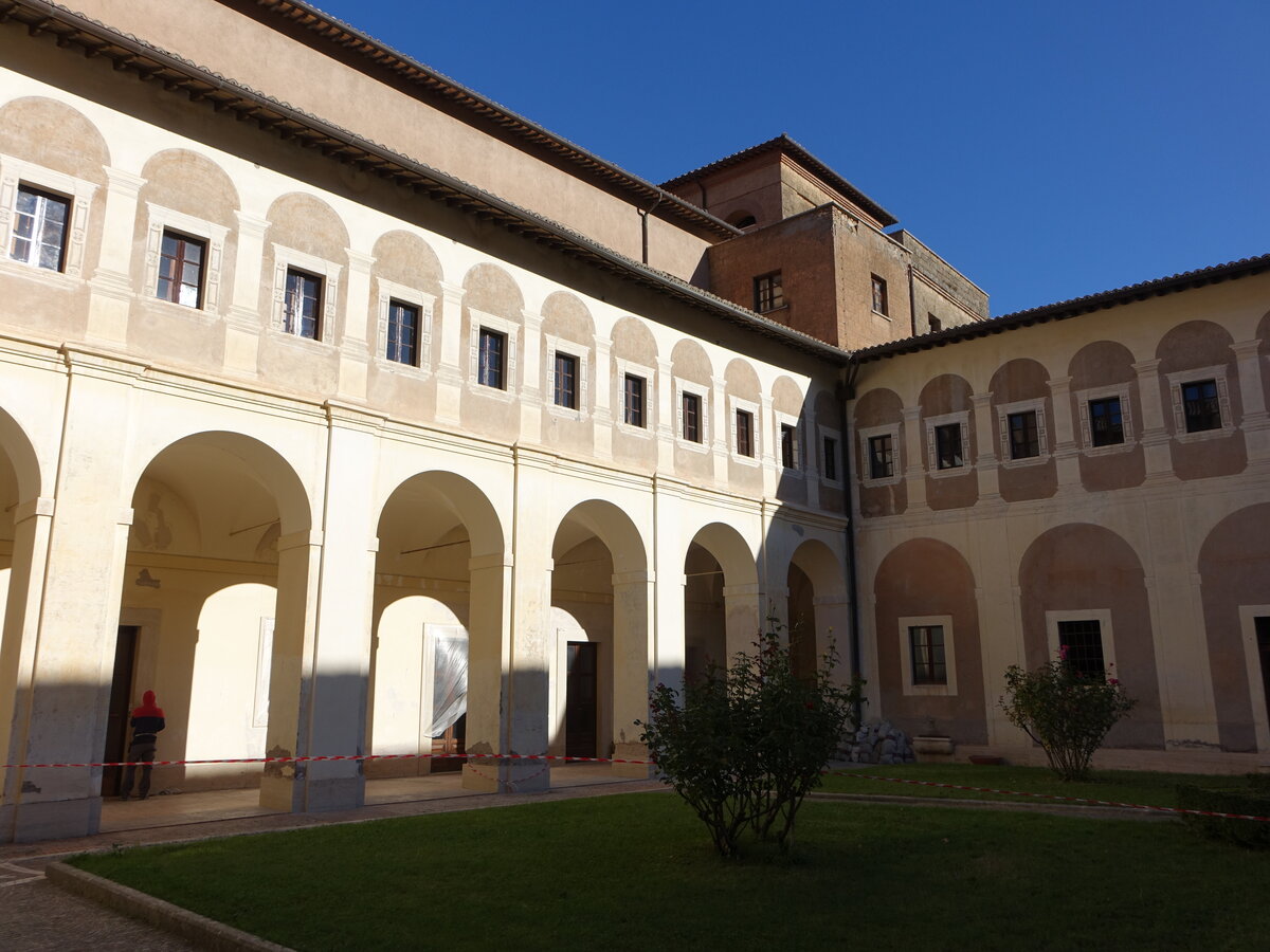 Subiaco, Kloster Santa Scolastica, erbaut im 14. Jahrhundert (19.09.2022)
