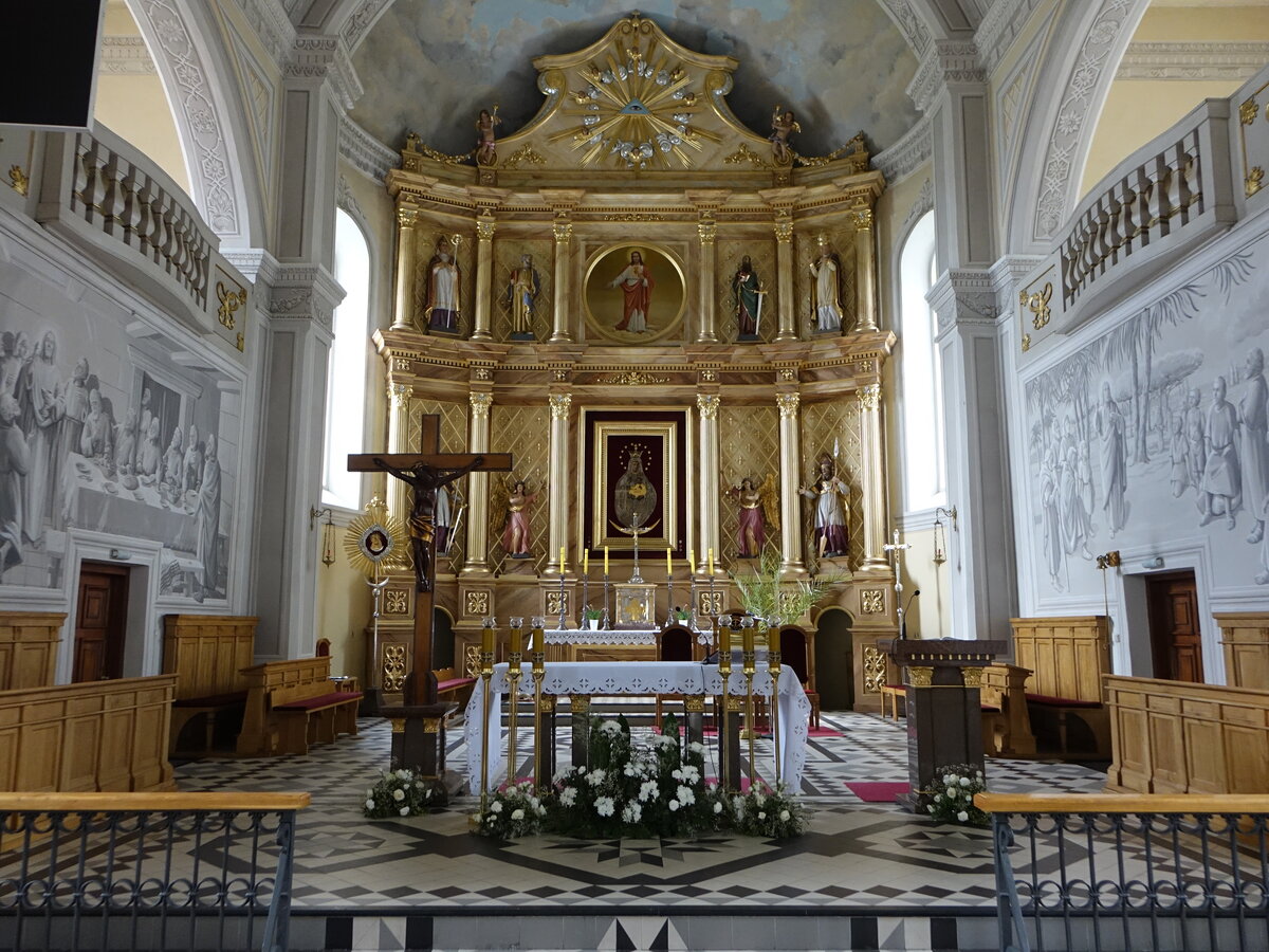 Suchowola, Hochaltar in der St. Petrus und Paulus Kirche (04.08.2021)