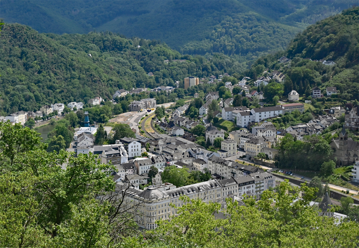 Sd-Ost Teil von Bad Ems in Richtung Nassau - 11.06.2023