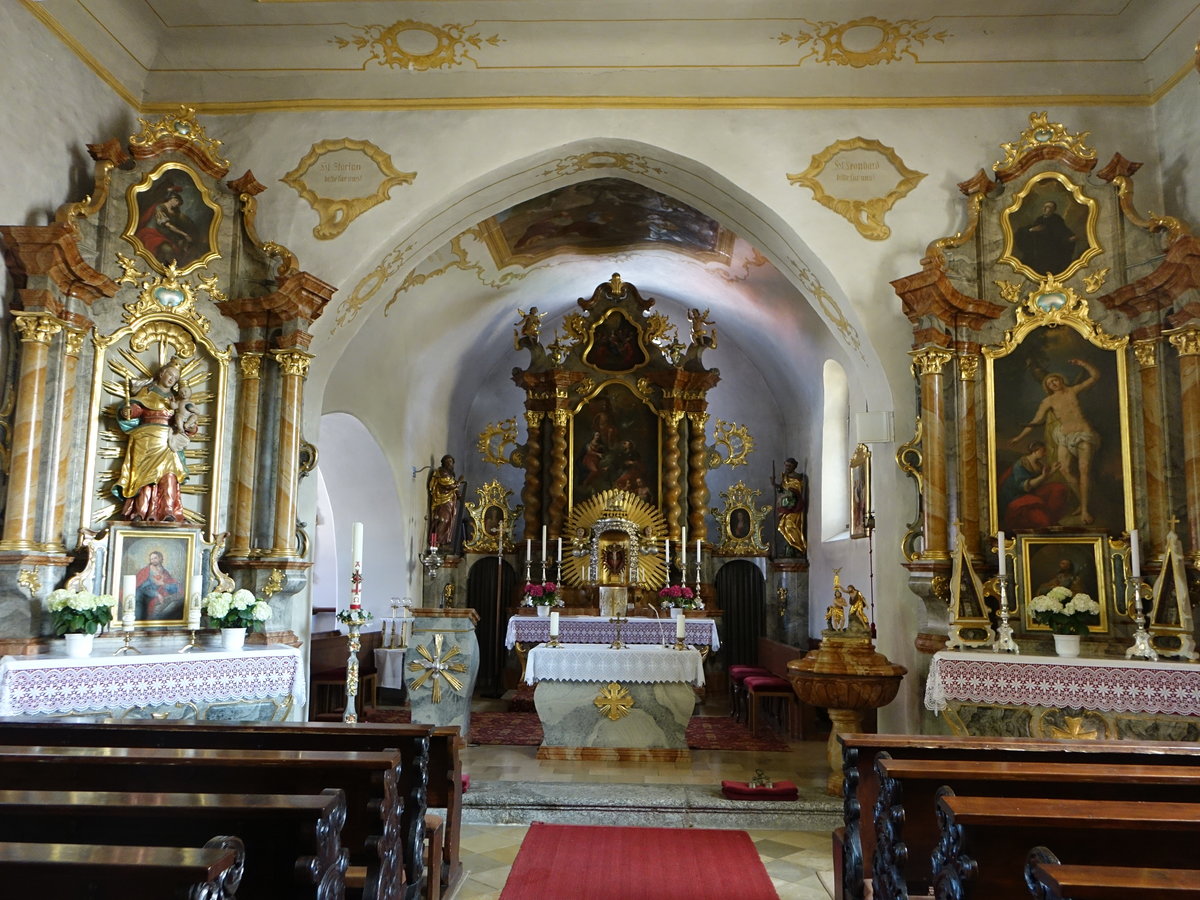 Sssenbach, barocke Altre in der St. Jakobus Kirche (02.06.2017)