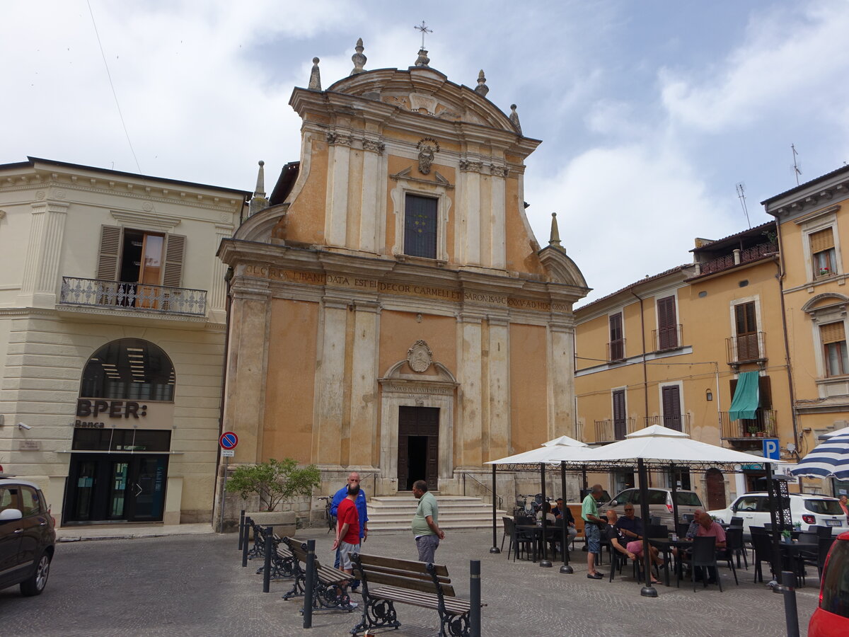 Sulmona, Pfarrkirche Madonna del Carmine am Corso Ovidio (26.05.2022)