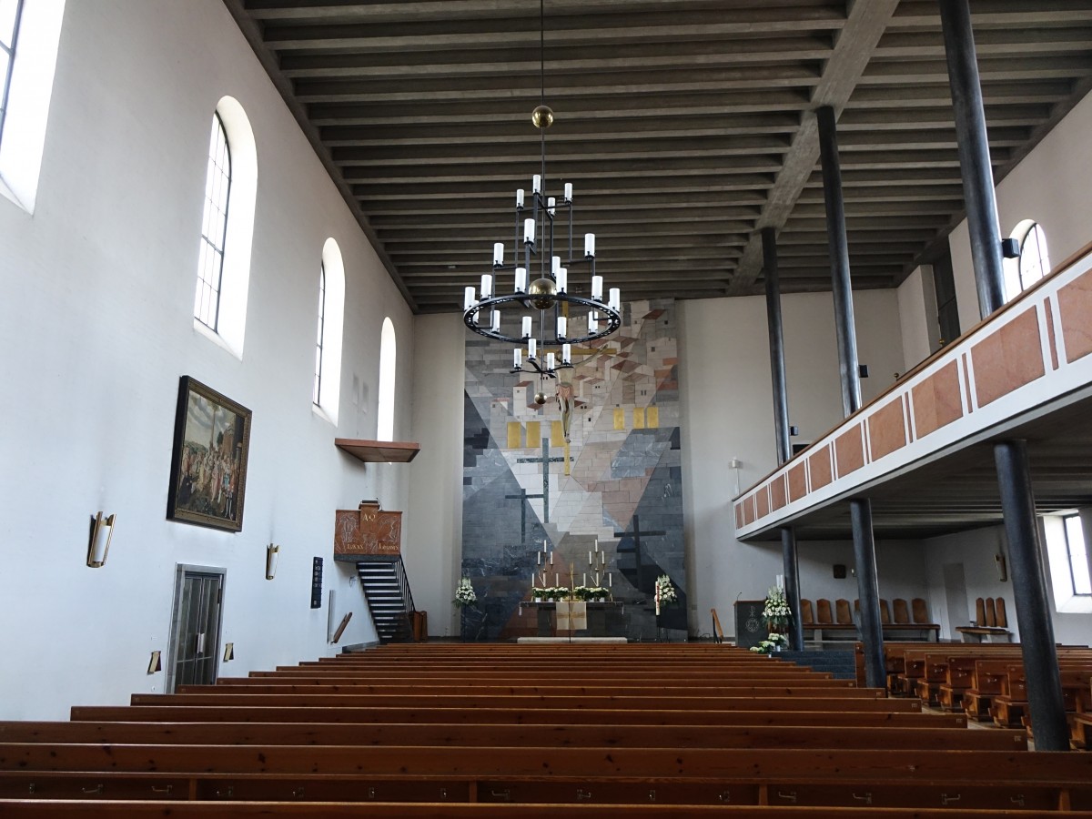 Sulzbach-Rosenberg, Innenraum der Ev. Christuskirche (05.04.2015)