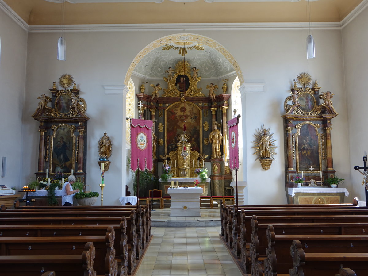 Sulzheim, barocke Altre in der St. gidius Kirche (28.05.2017)