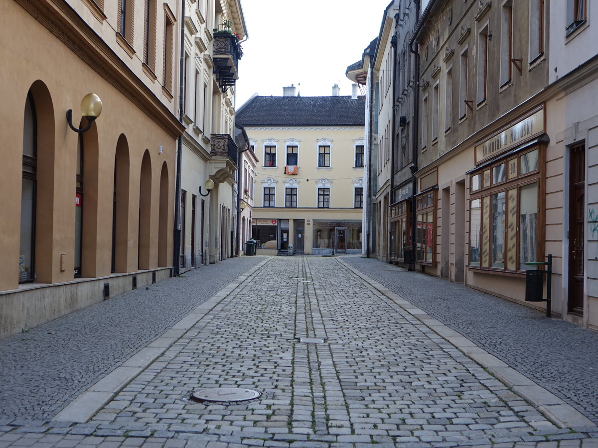 Sumperk / Mhrisch Schnberg, Gebude in der Radnicni Strae (30.06.2020)