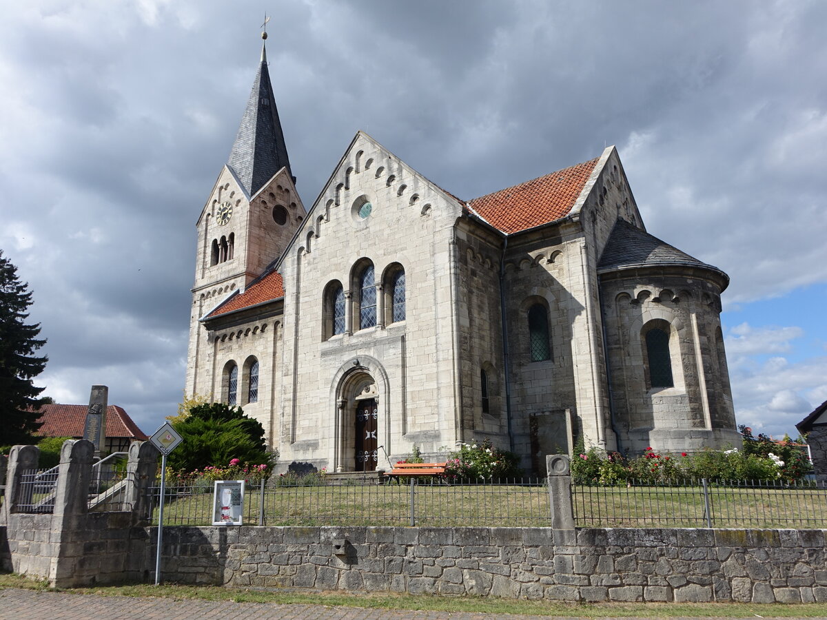 Sunstedt, evangelische St. Jacobus kirche, erbaut von 1881 bis 1882 (14.09.2025)