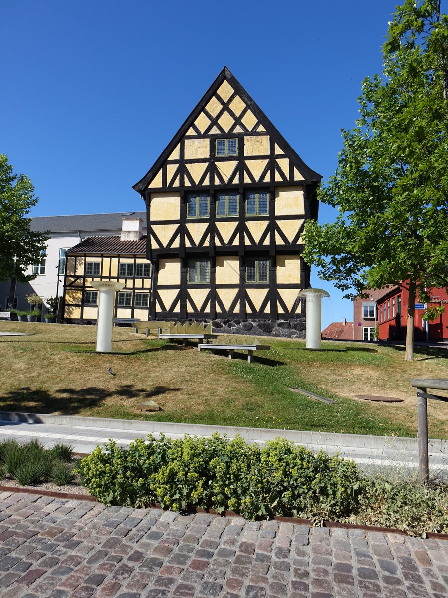 Svendborg, Anne Hvides Gaard, erbaut 1560, ltestes erhaltenes Wohnhaus, heute Stadt-Museum (06.06.2018)