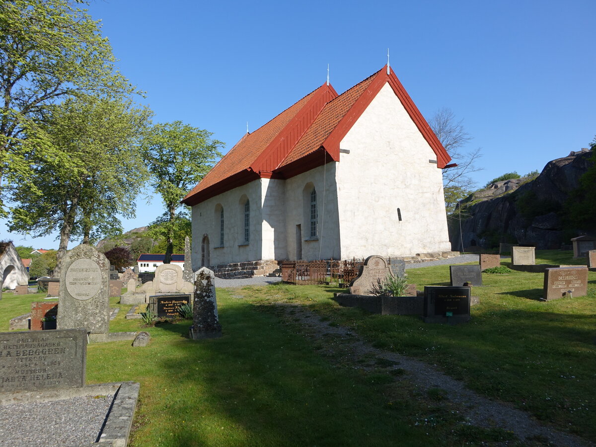 Svenneby, romanische alte evangelische Kirche, erbaut im 12. Jahrhundert (20.05.2023)