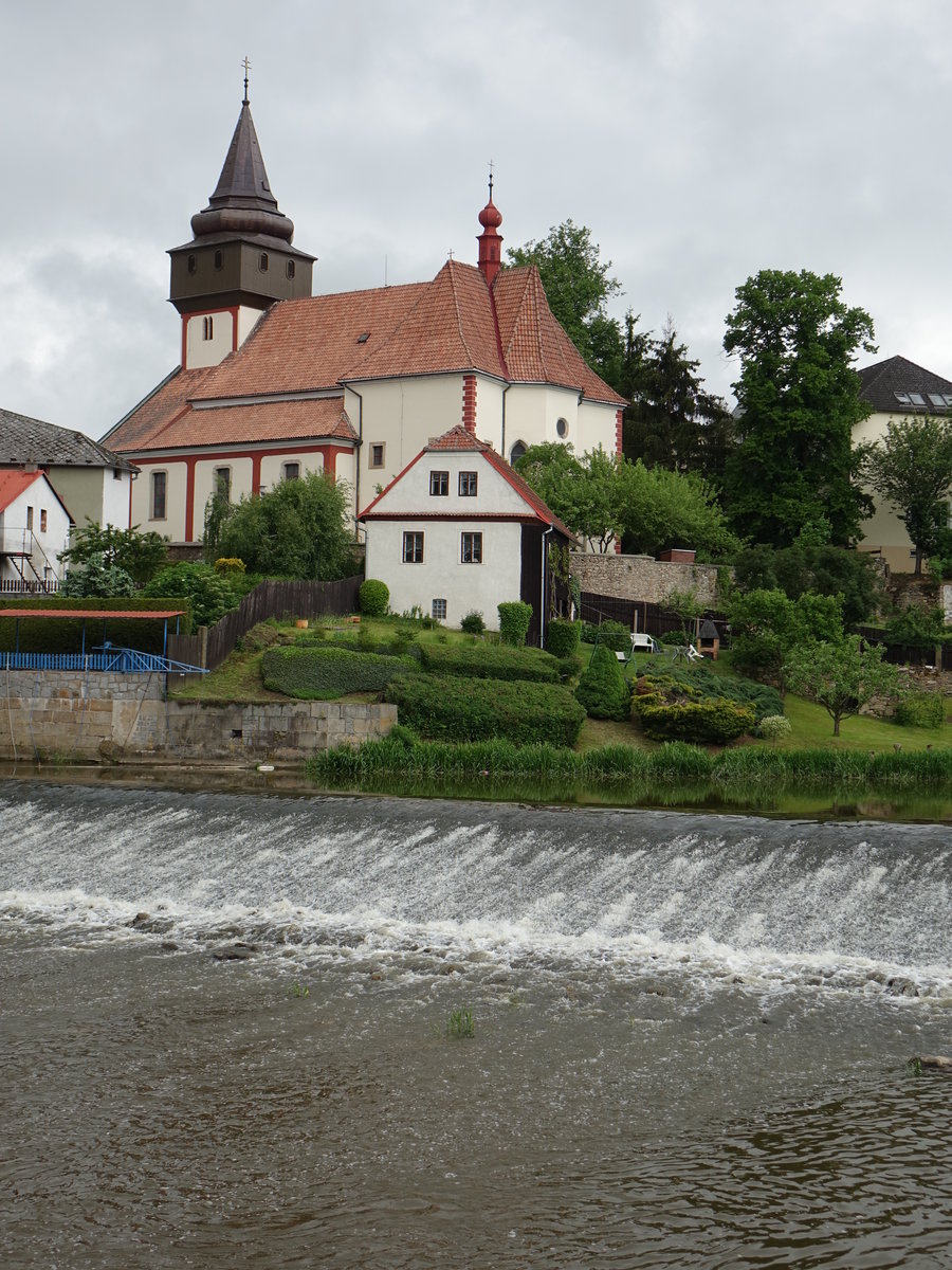 Svetla nad Szavou, gotische St. Wenzel Kirche, erbaut ab 1207 (28.05.2019)