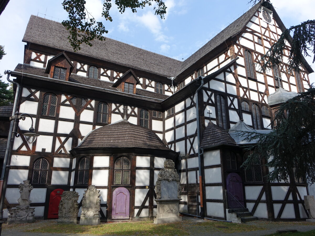 Swidnica / Schweidnitz, evangelische Friedenskirche, erbaut von 1656 bis 1657 (11.09.2021)