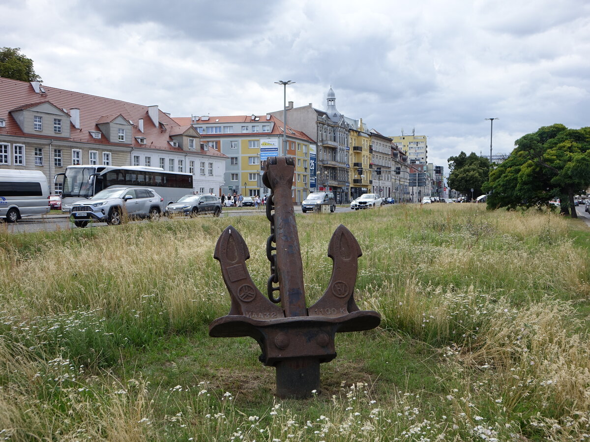 Szczecin / Stettin, Anker am Plac Zolnierza Polskiego (31.07.2021)