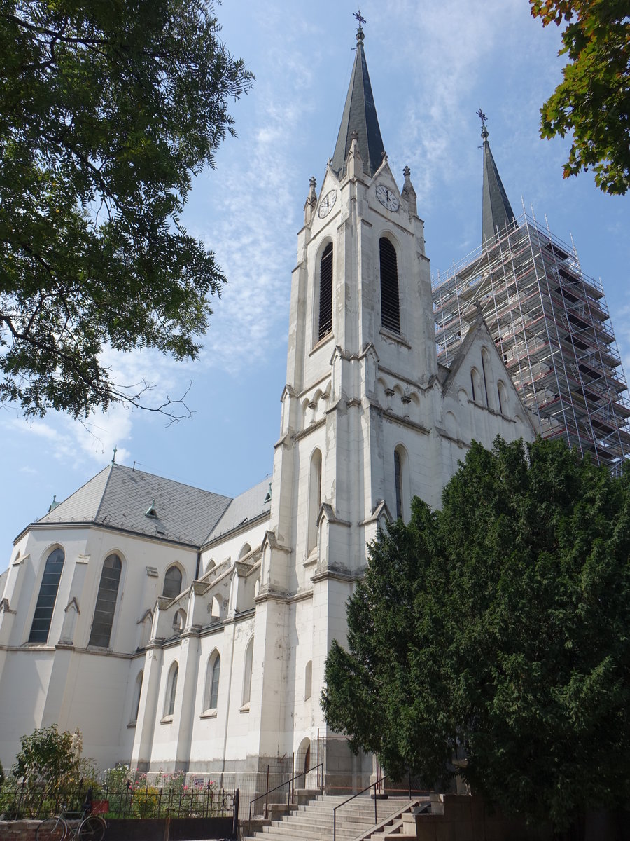 Szeged, St. Rochus Kirche, Szent Rókus templom, neugotisch erbaut bis 1910 durch Ferenc Raichle (24.08.2019)