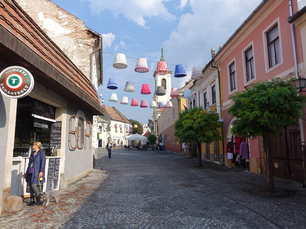 Szentendre, Huser in der Dumtsa Jeno Utca (03.09.2018)