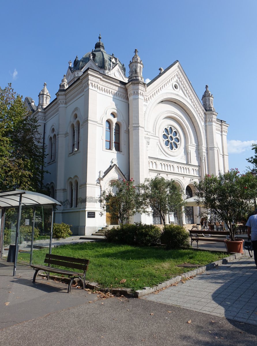 Szolnok, ehem. Synagoge, erbaut 1899 durch Lipot Baumhorn, heute Knstlerkolonie (08.09.2018)