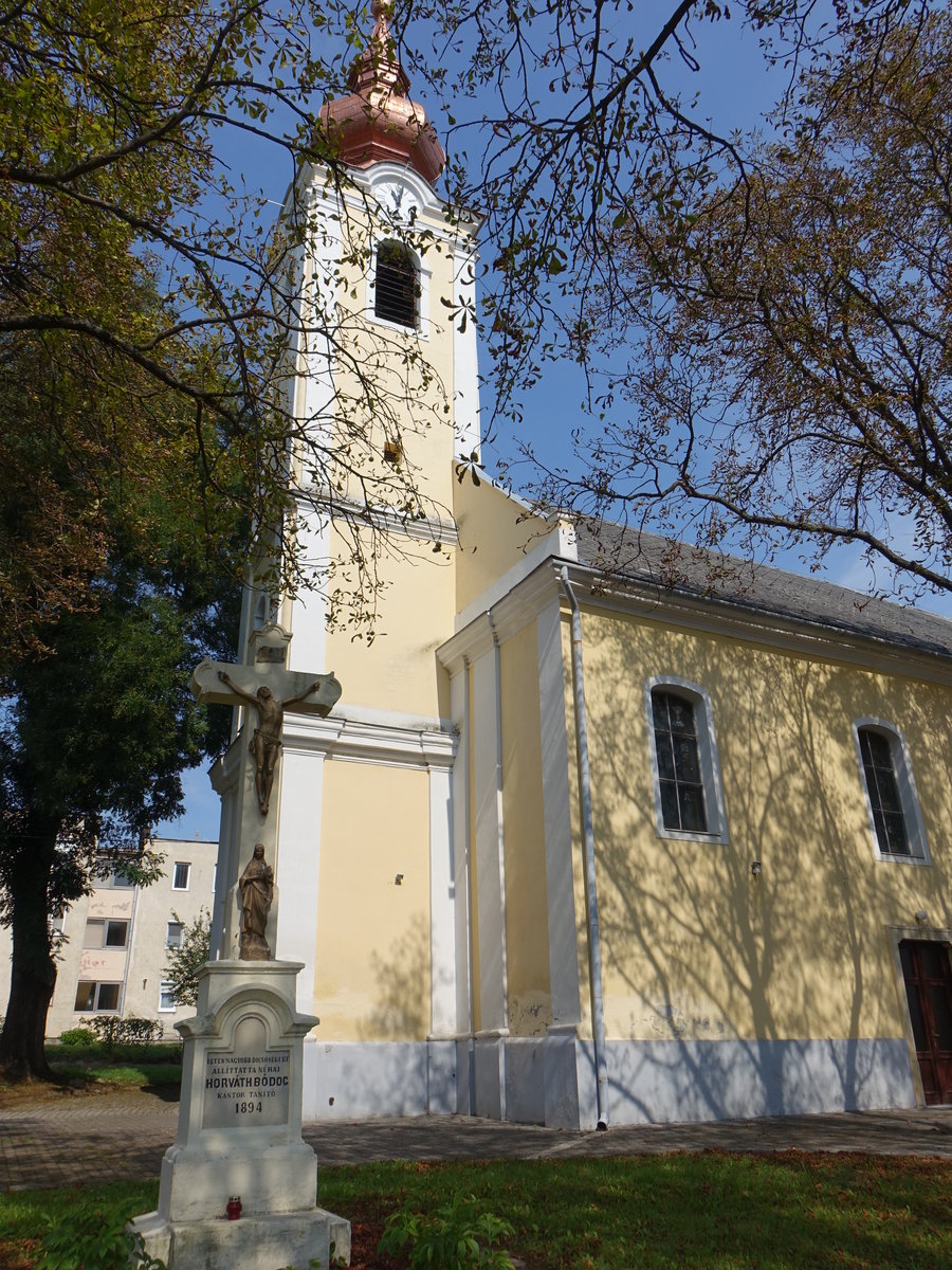 Tab, katholische Barockkirche am Templon Ter, erbaut bis 1760 (30.08.2018)