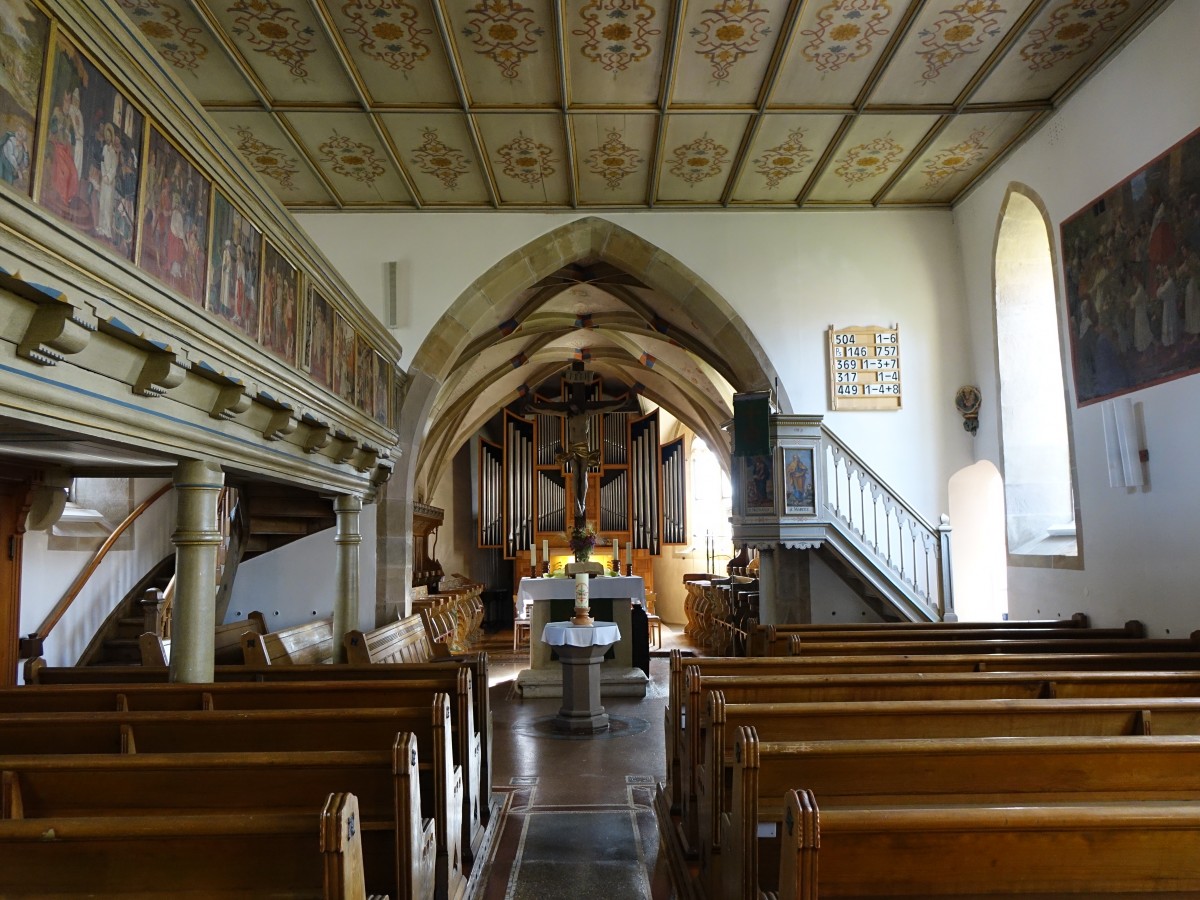 Tferrot, Innenraum der Ev. St. Afra Kirche (06.09.2015)