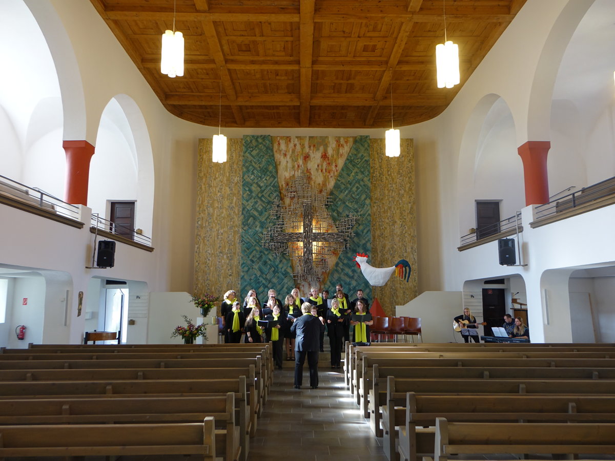 Tailfingen, Jugendstil Innenraum der Ev. St. Paulus Kirche (21.05.2017)