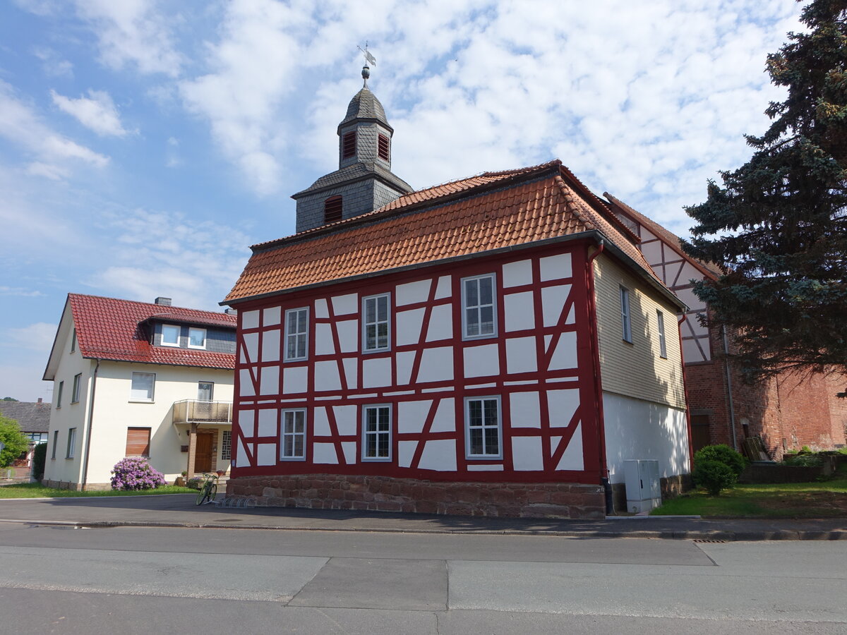 Tann, evangelische Fachwerkkirche, erbaut 1776 (04.06.2022)