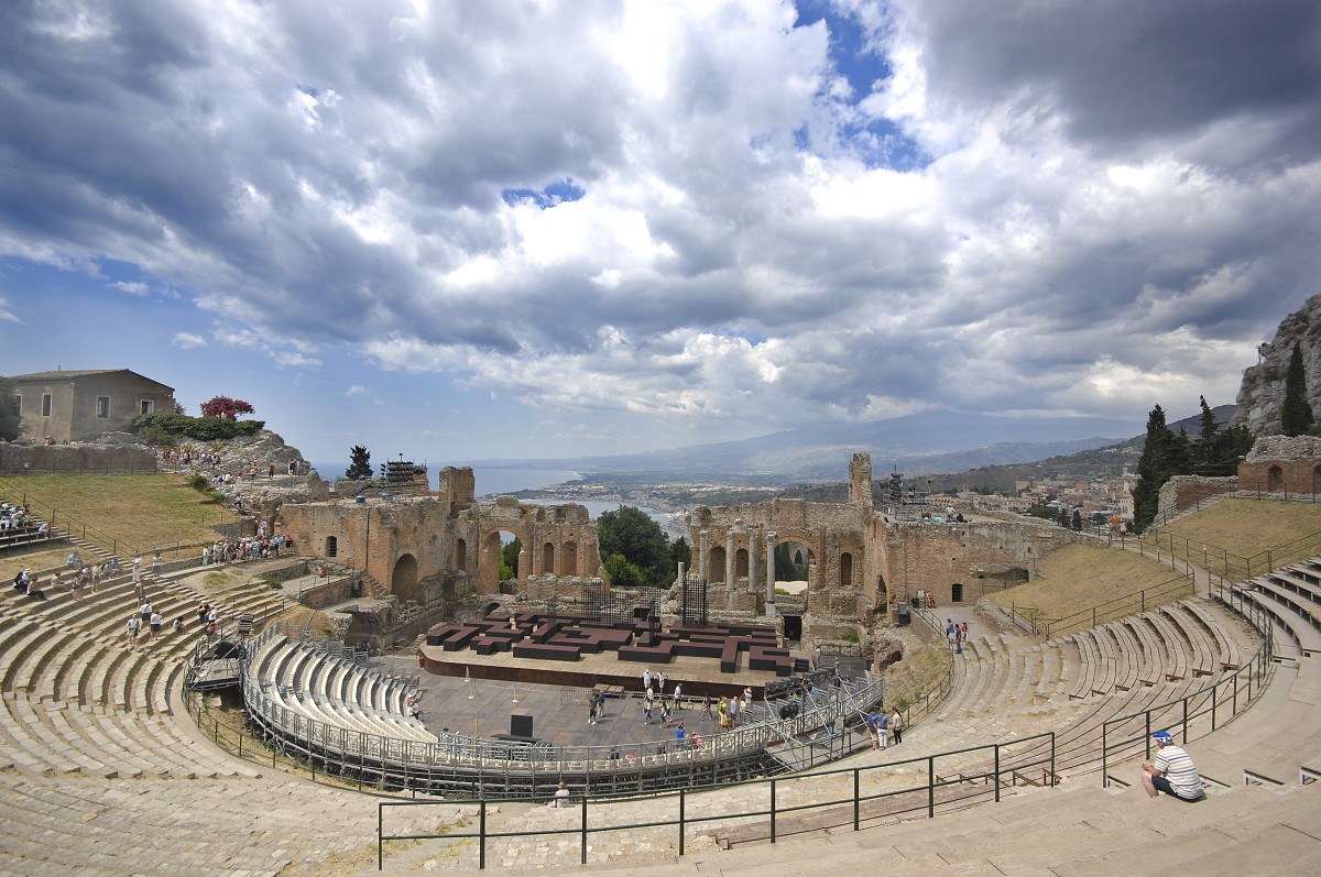 Taormina auf Sizilien. Aufnahmedatum: 1. Juli 2013