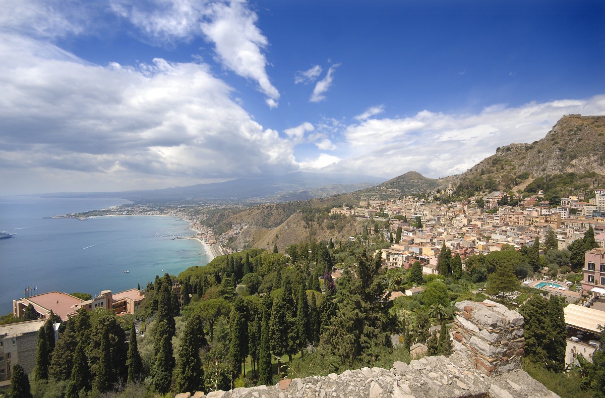Taormina auf Sizilien. Aufnahmedatum: 1. Juli 2013