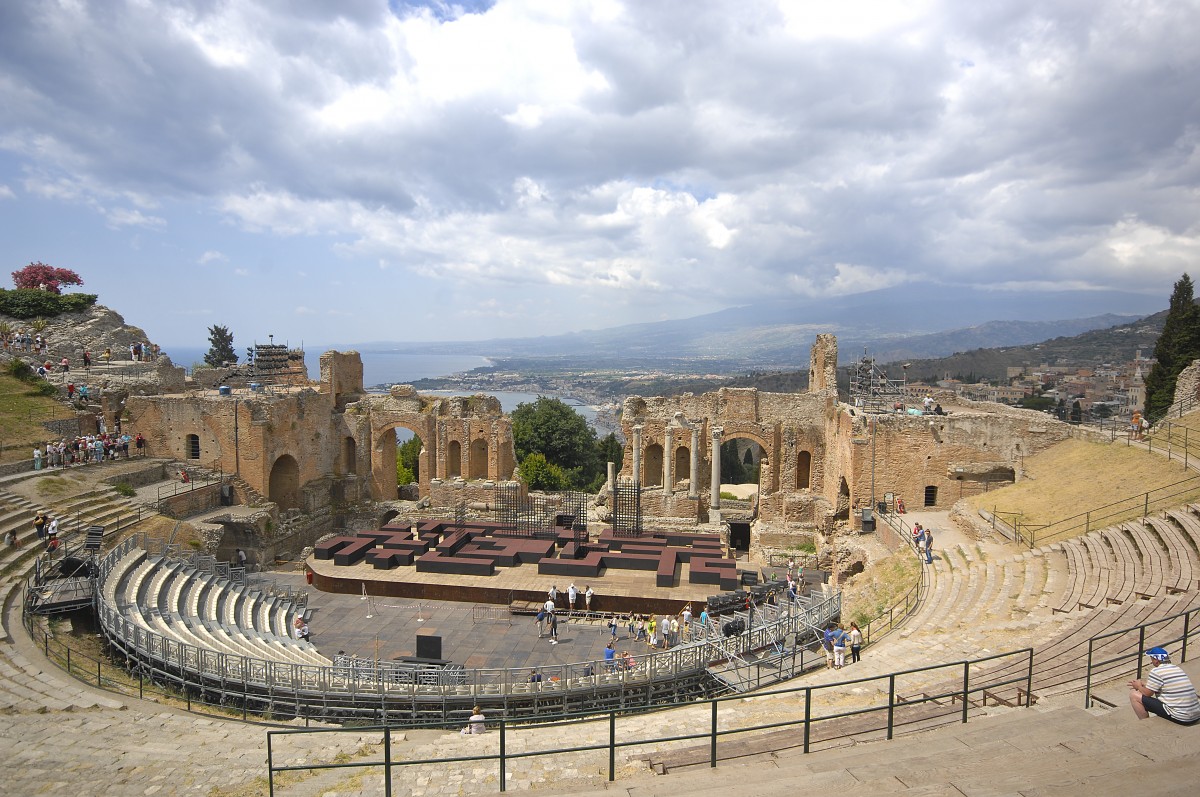 Taormina auf Sizilien. Aufnahmedatum: 30. Juni 2013.