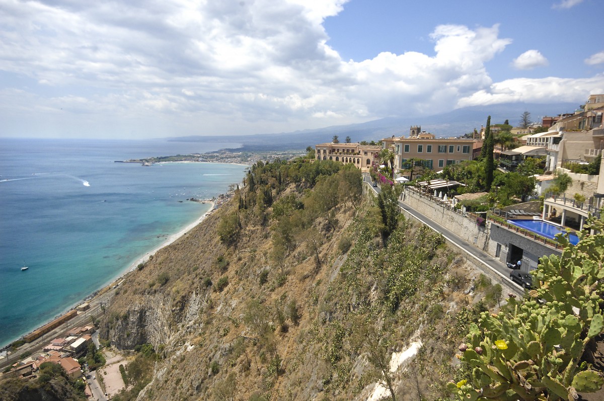 Taormina auf Sizilien. Aufnahmedatum: 30. Juni 2013.