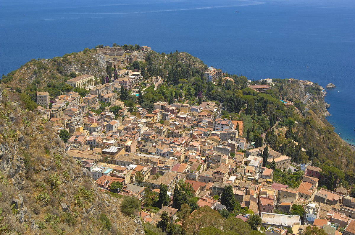 Taormina, Sizilien. Aufnahmedatum: 2. Juli 2013.