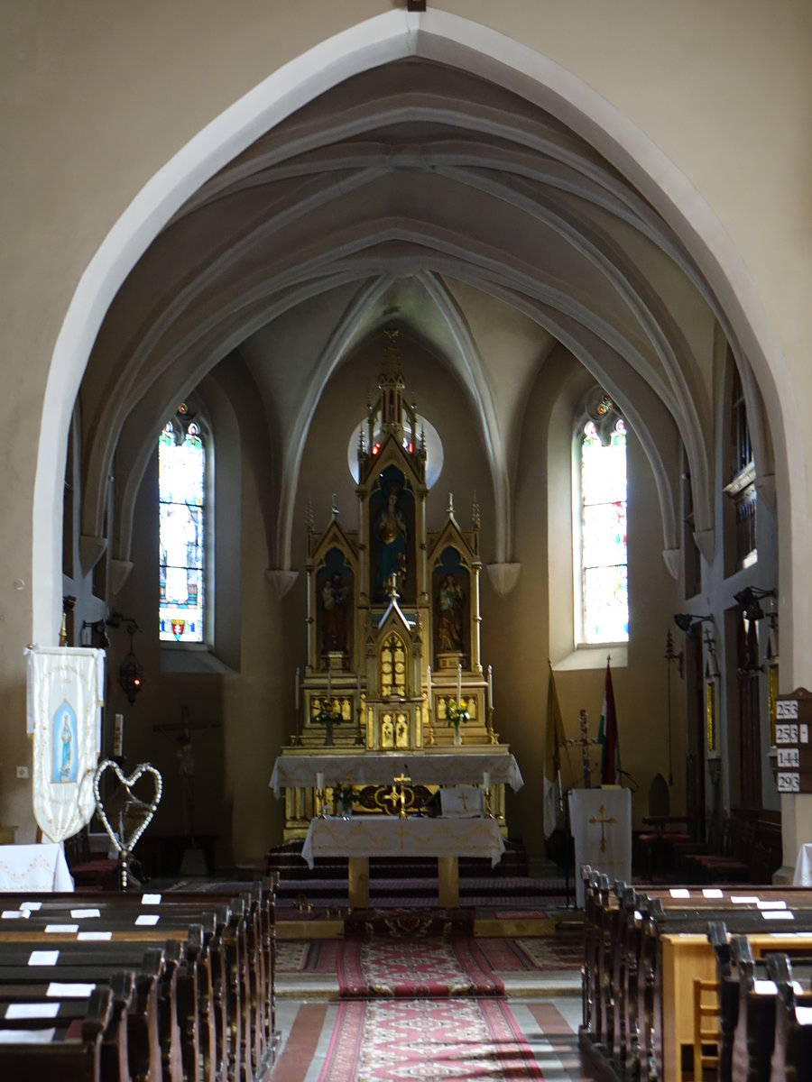 Tapolca, Altar in der kath. St. Elisabeth Kirche (28.08.2018)
