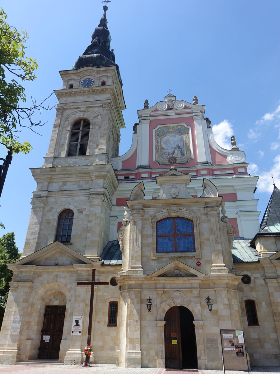 Tarnobrzeg, ehem. Dominikanerkirche Maria Himmelfahrt, erbaut von 1693 bis 1706 von Jan Michal Link (18.06.2021)