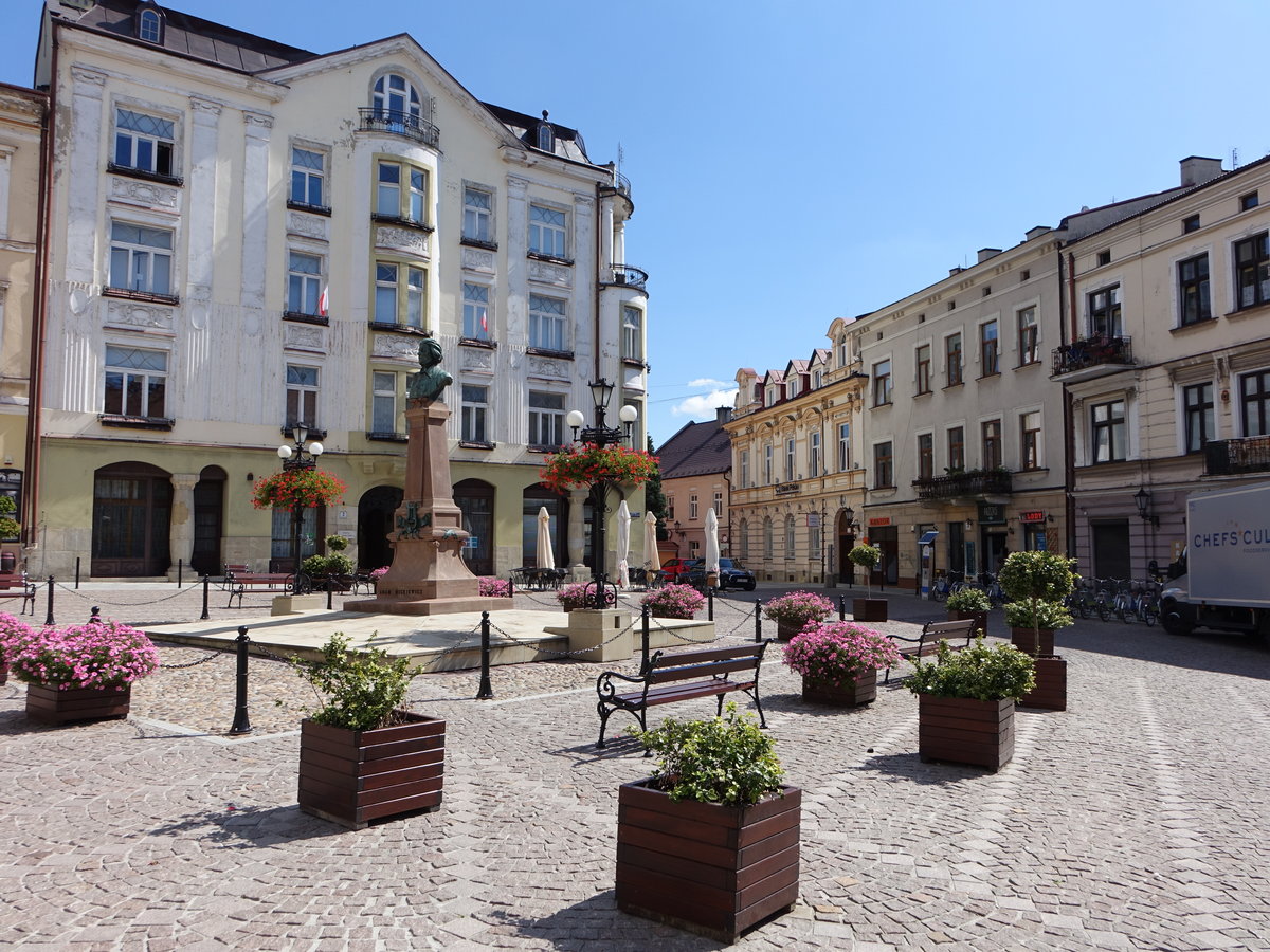 Tarnow, historische Huser am Place Kaziermierza Wielkiego (03.09.2020)