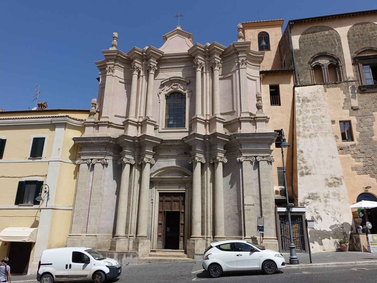 Tarquinia, Chiesa dell Suffgraio, erbaut von 1751 bis 1761 am Corso Vittorio Emanuele (23.05.2022)