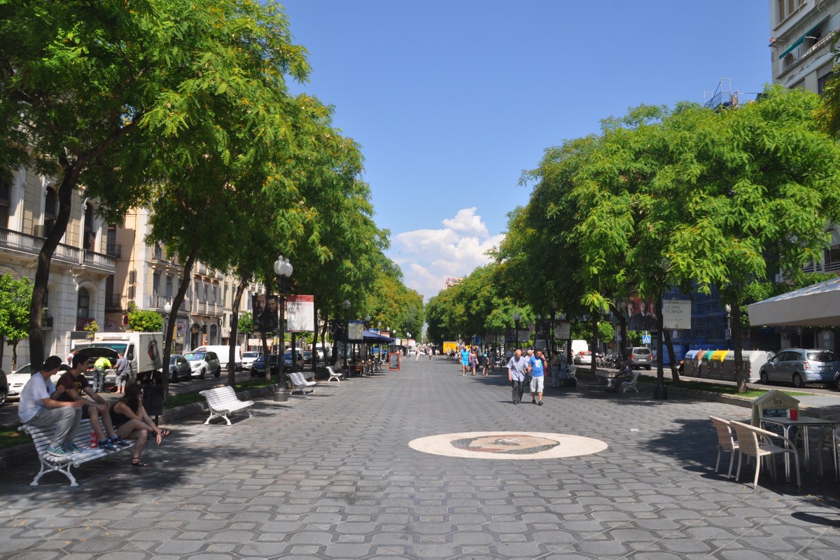 TARRAGONA (Provincia de Tarragona), 08.06.2015, auf der Rambla Nova