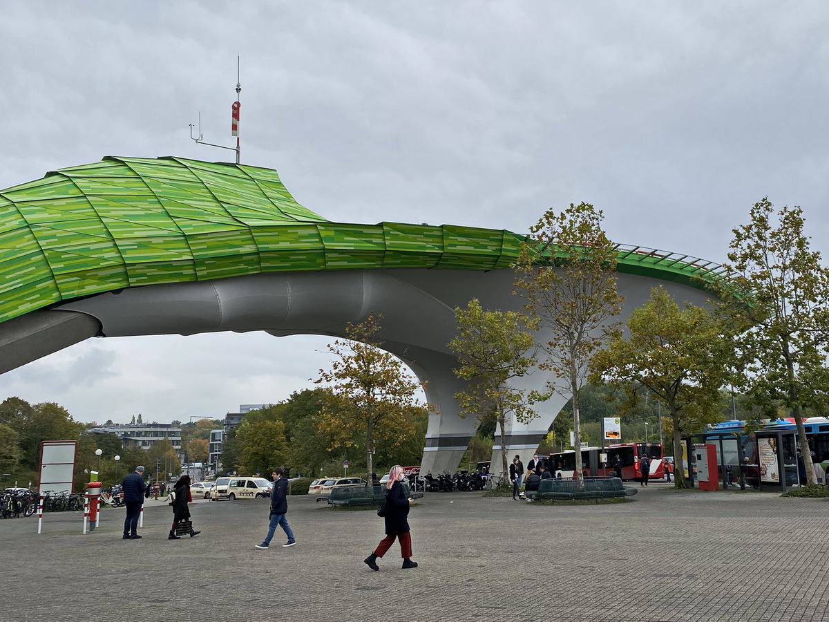 Teil des Universittsklinikum Aachen - hier der angeschlossene Hubschrauberlandeplatz am 09. Oktober 2020.