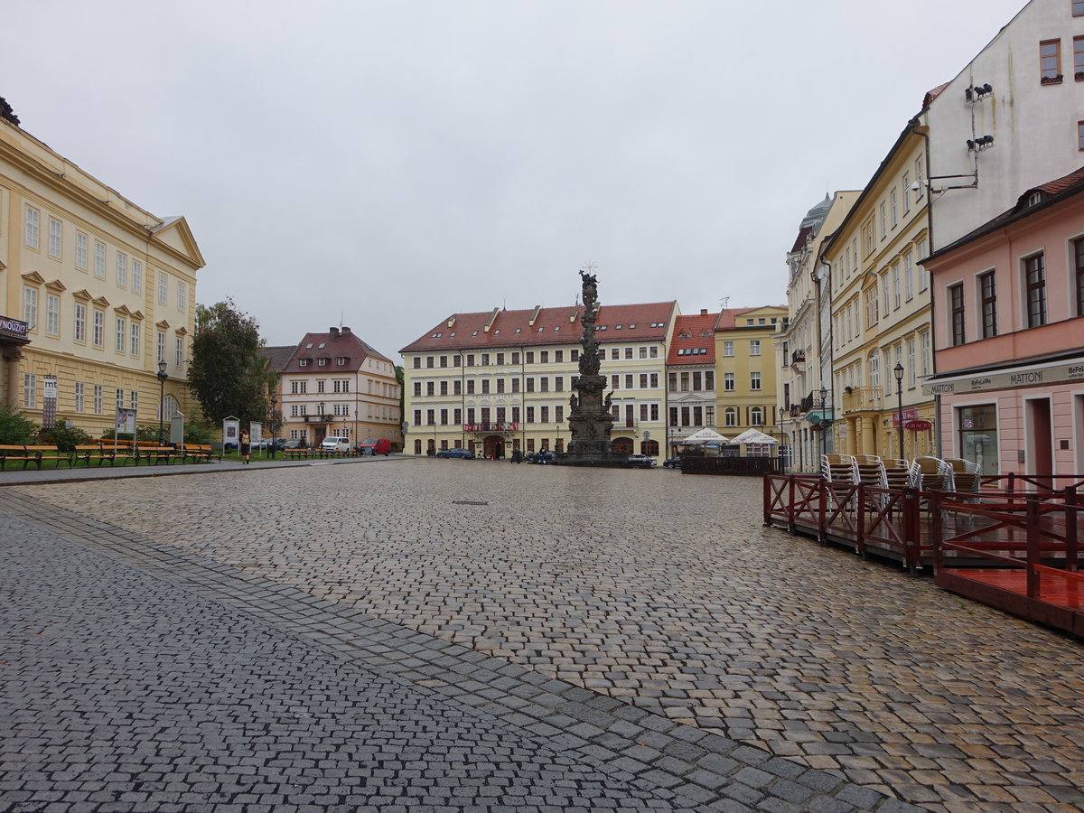 Teplice / Teplitz, Pestsule von Matthias Bernhard Braun am Schloplatz (27.09.2019)