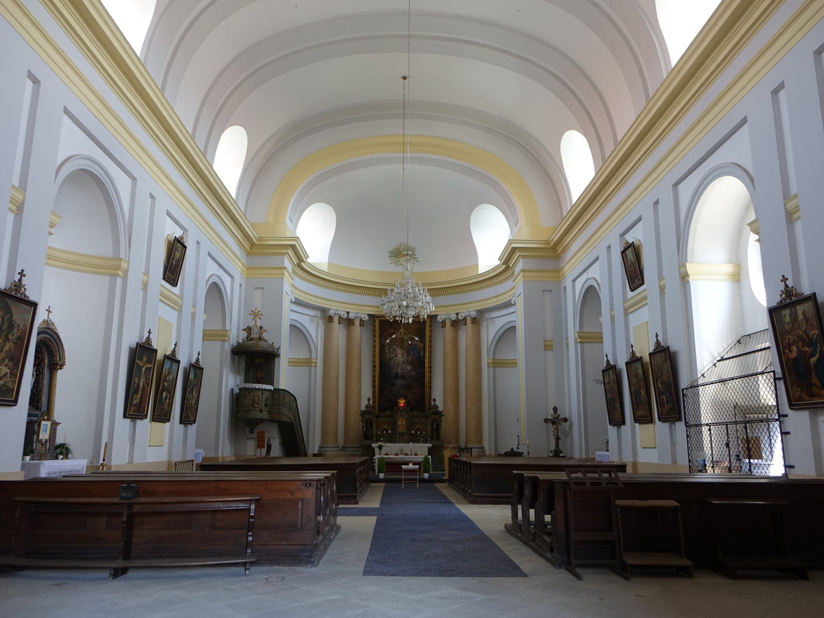 Terezin / Theresienstadt, Innenraum der kath. Garnisonskirche (27.06.2020)