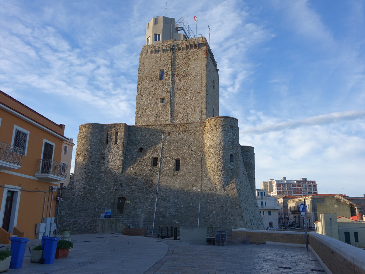 Termoli, Stauferkastell Castello Svevo, erbaut bis 1240 durch Friedrich II. (17.09.2022)