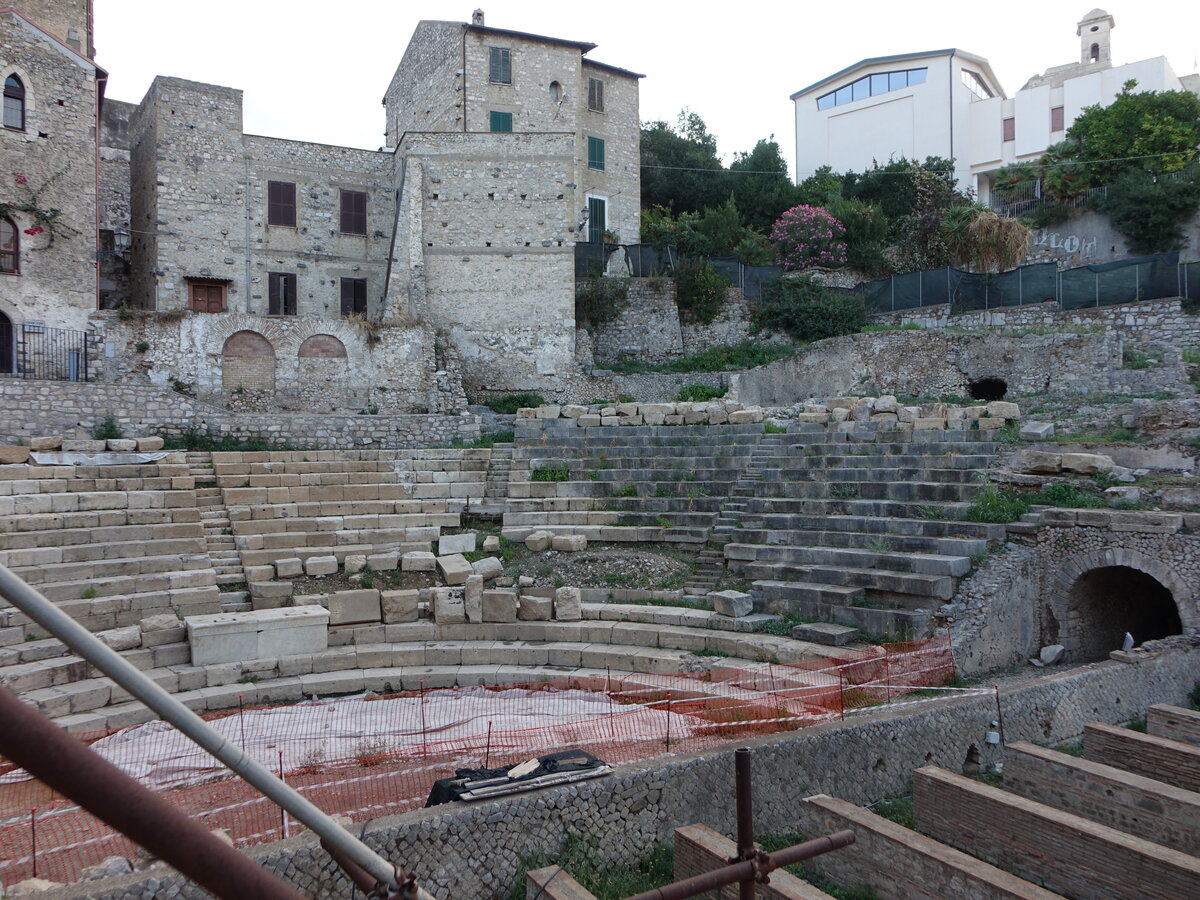 Terracina, Ausgrabungssttte an der Piazza Municipio (21.09.2022)