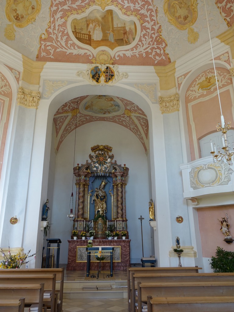 Thalhausen, St. Anna Kirche, Hochaltar von Jakob Kauschauer (19.04.2015)