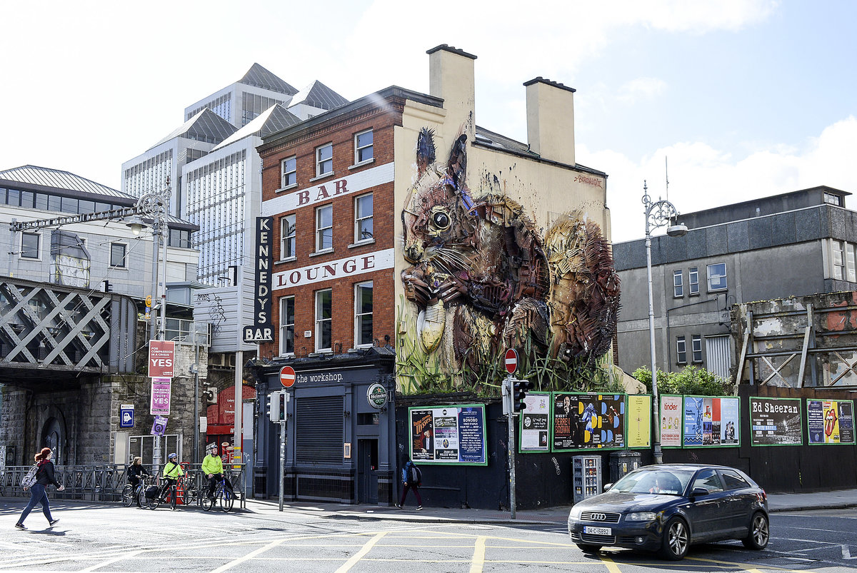 The Workshop Gastro Pub an der Ecke von Tara Street und City Quay in Dublin. Aufnahme: 10. Mai 2018.