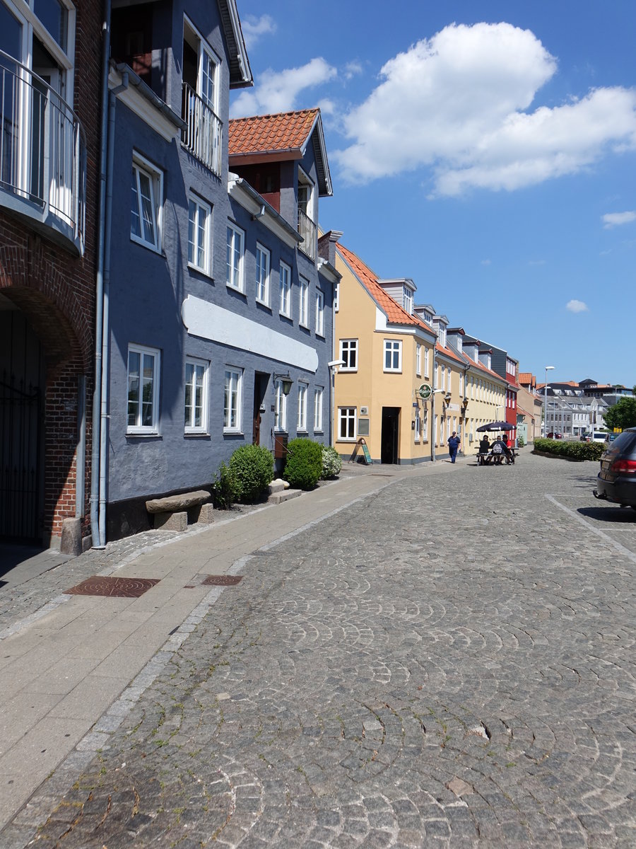 Thisted, historische Huder am Platz Gryde Torg (08.06.2018)