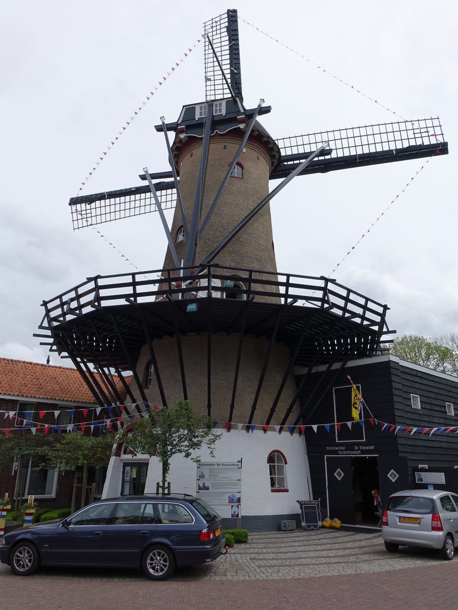 Tholen, Windmhle De Verwachting, erbaut 1848 (10.05.2016)