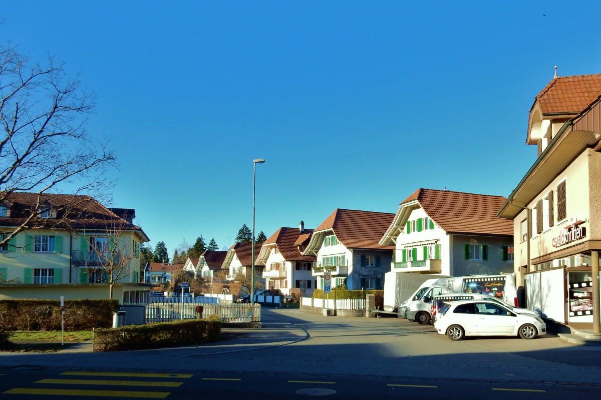 Thun, Huser am Sonnenweg - 07.01.2015