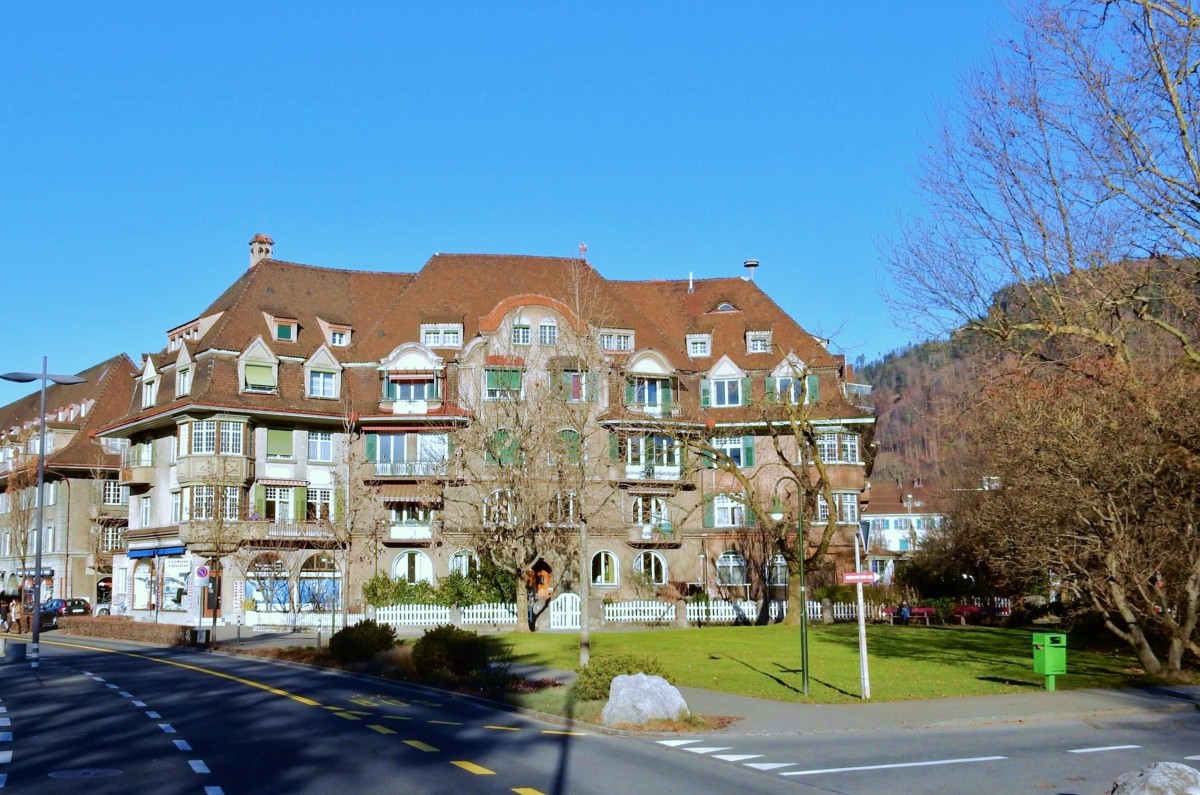 Thun, Jugendstilhaus an der Seefeldstrasse - 07.01.2015