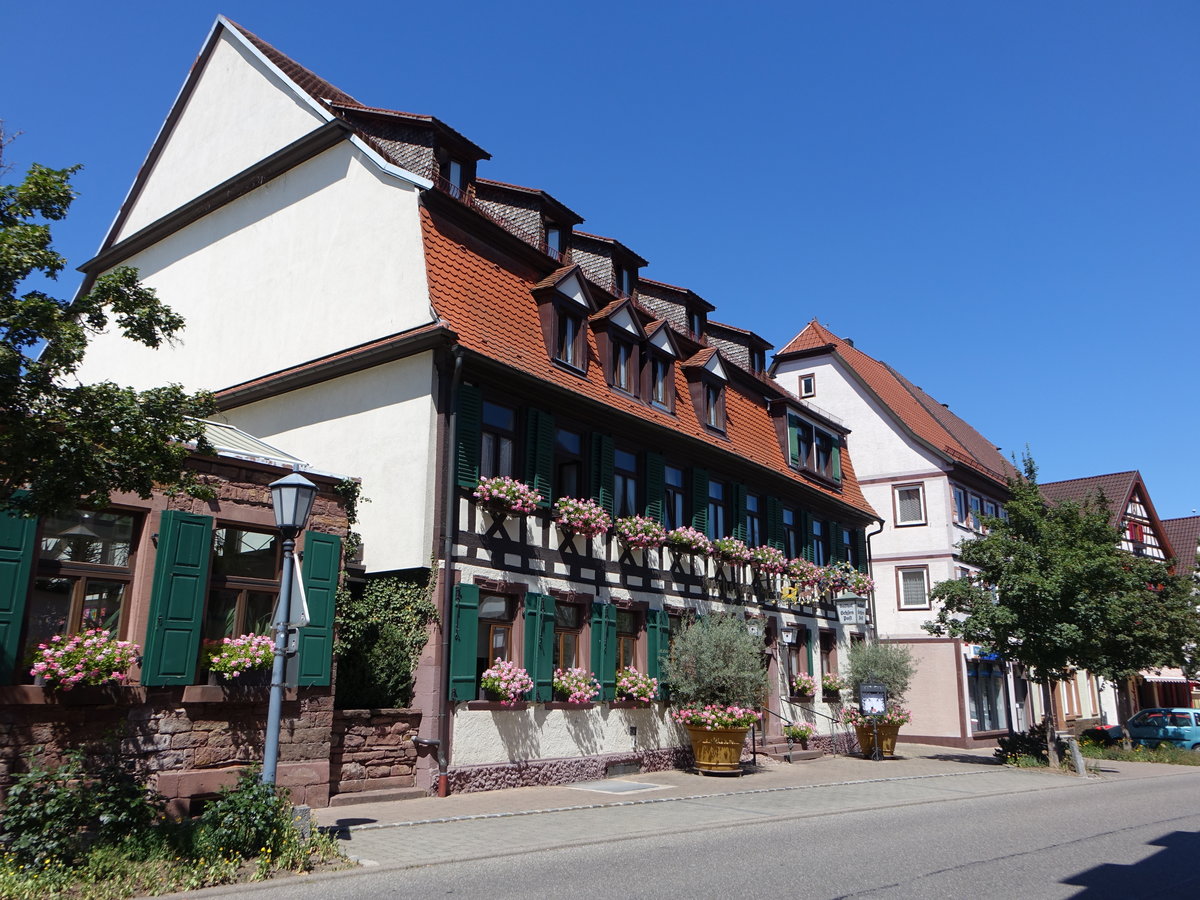 Tiefenbronn, Gasthof zum Ochsen in der Franz Josef Gall Strae (01.07.2018)