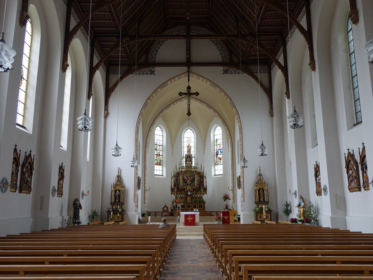 Tittling, Innenraum der St. Vitus Kirche (25.05.2015)