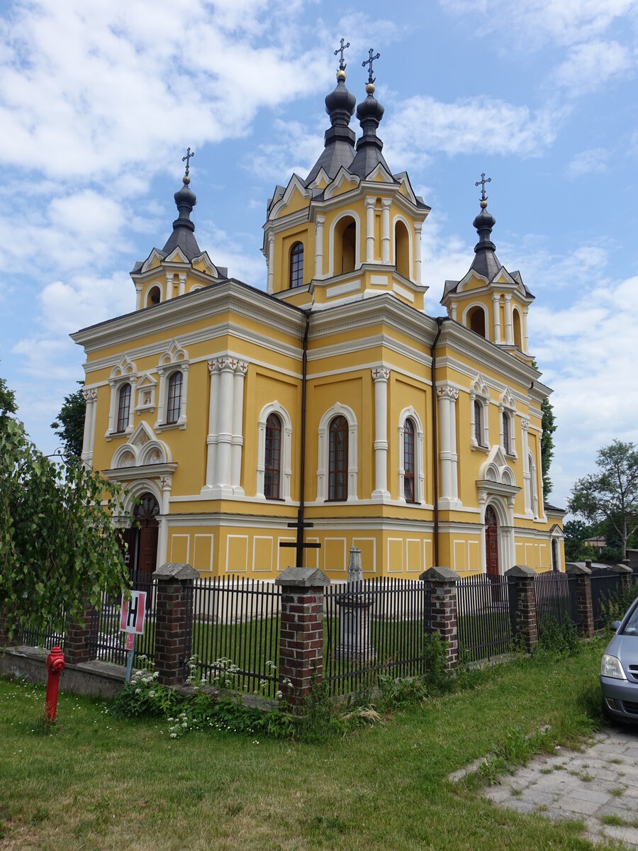 Tomaszow Lubelski, Orth. Pfarrkirche St. Nikolaus, erbaut von 1885 bis 1890 (16.06.2021)