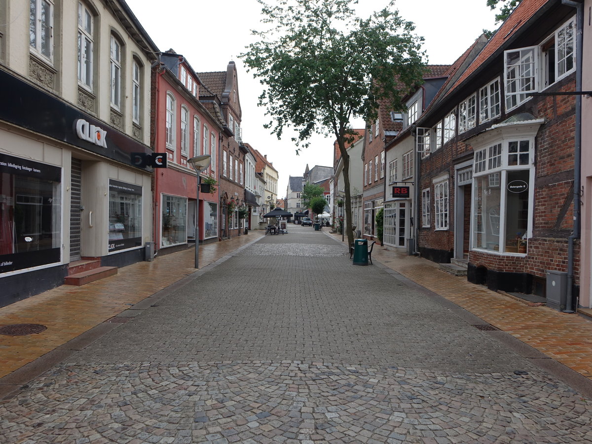 Tonder, historische Huser in der Ostergade Strae (09.06.2018)