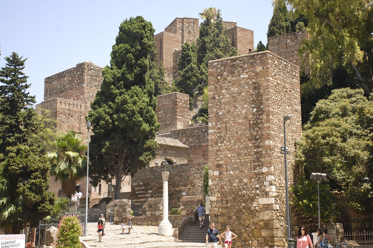 Torre Albarrana in Mlaga. Aufnahme: Juli 2014.