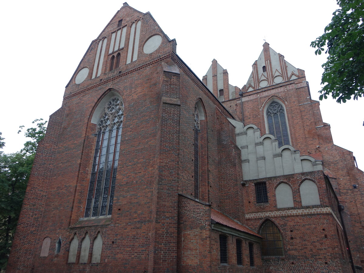 Torun / Thorn, Kathedrale St. Johannes, erbaut ab dem 13. Jahrhundert (06.08.2021)