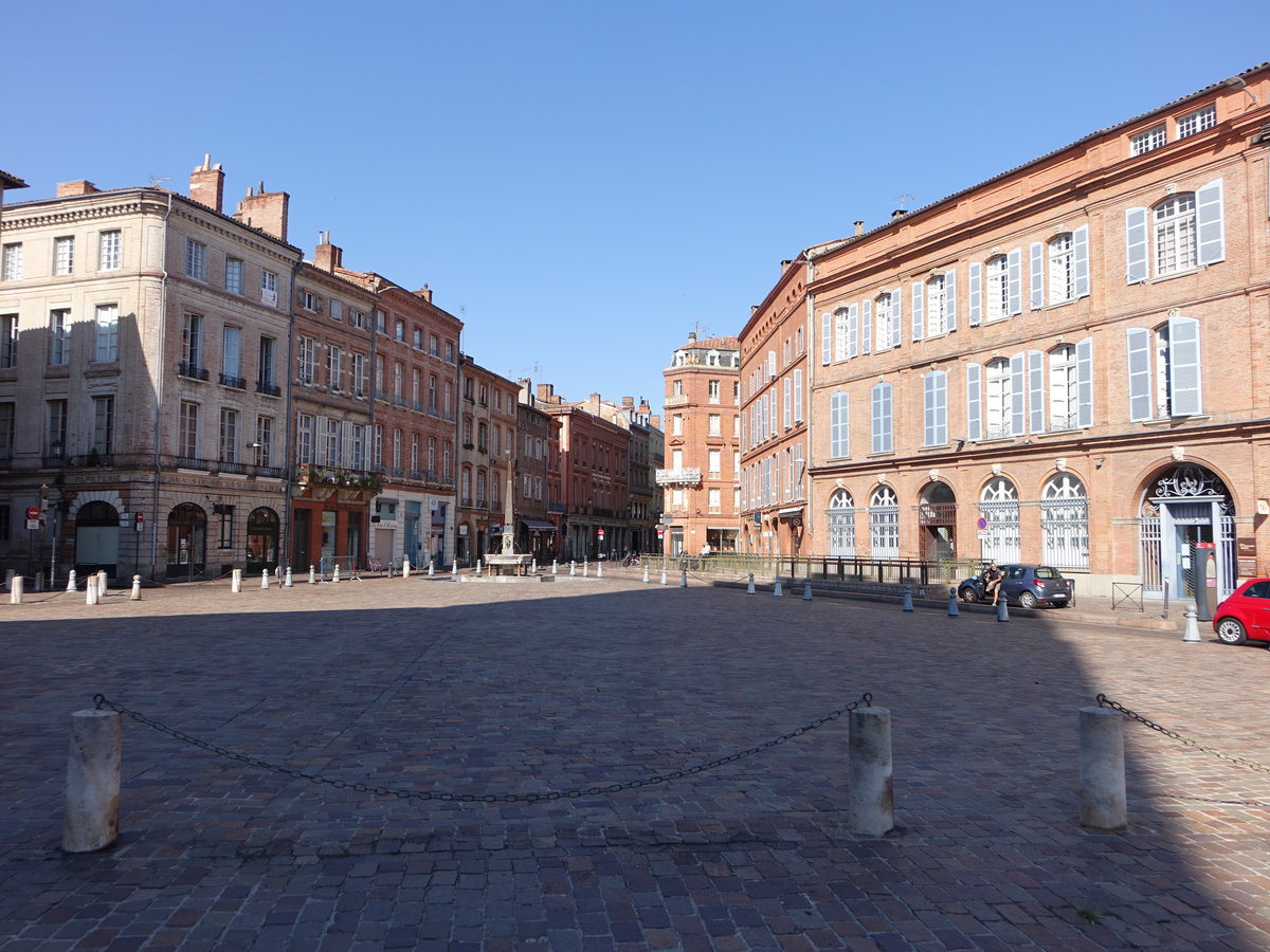 Toulouse, historische Huser in der Rue Croix Baragnon (29.07.2018)